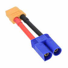 Hobbytech EC5 Male To XT60 Female Adaptor 12awg