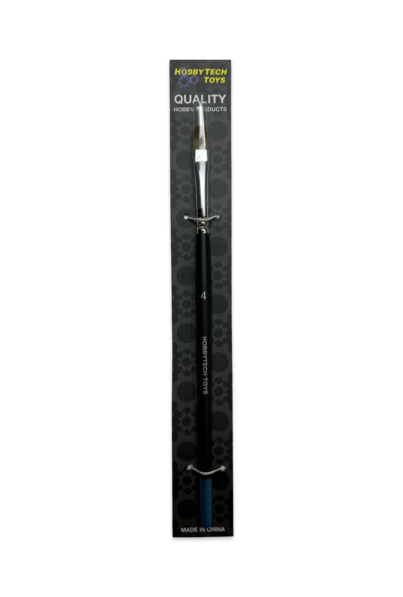 Hobbytech Kolinsky Sable #4 Flat Paint Brush (1) - Image 2
