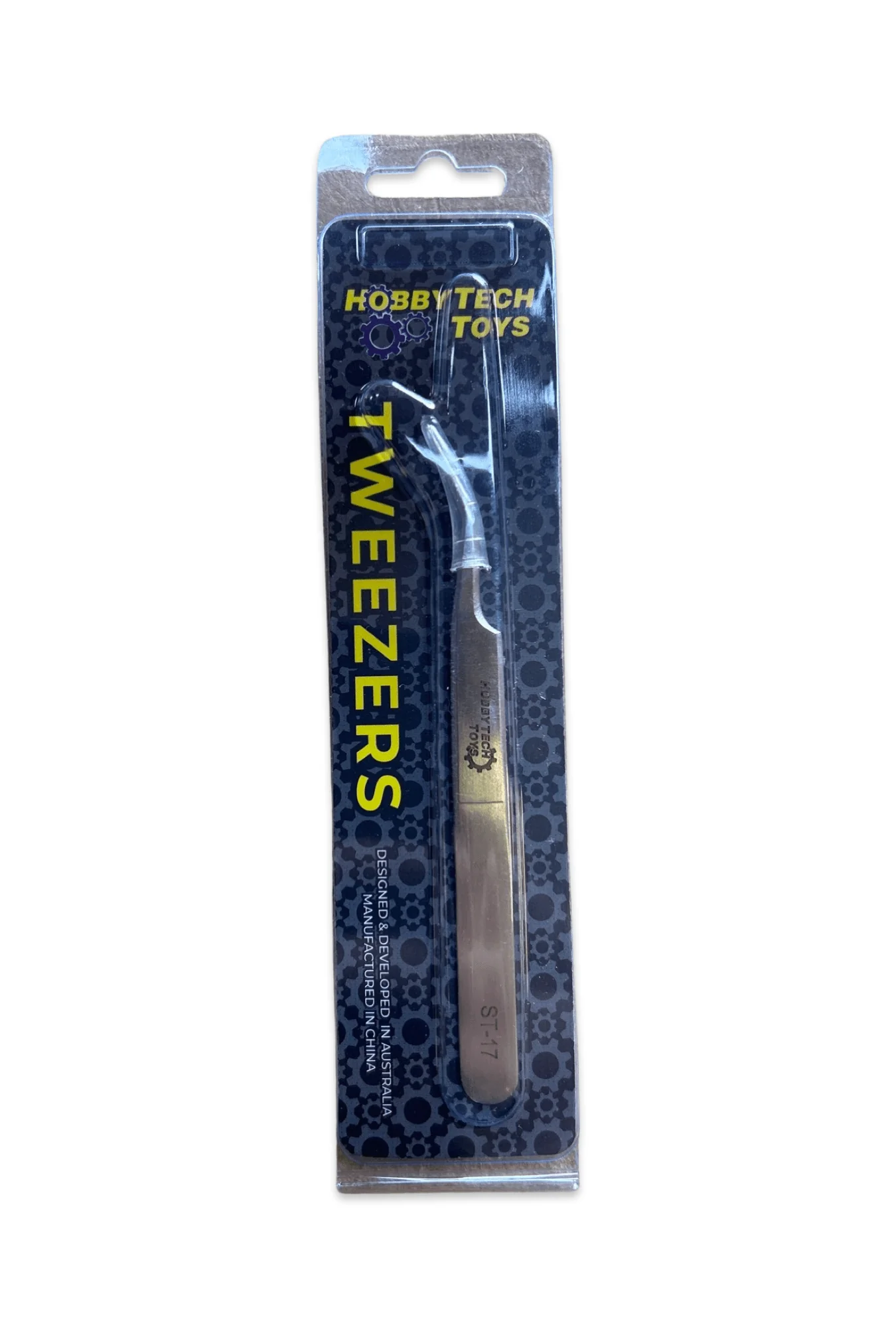 Hobbytech ST-17 Slanted Pointed Stainless Steel Tweezers - Image 3