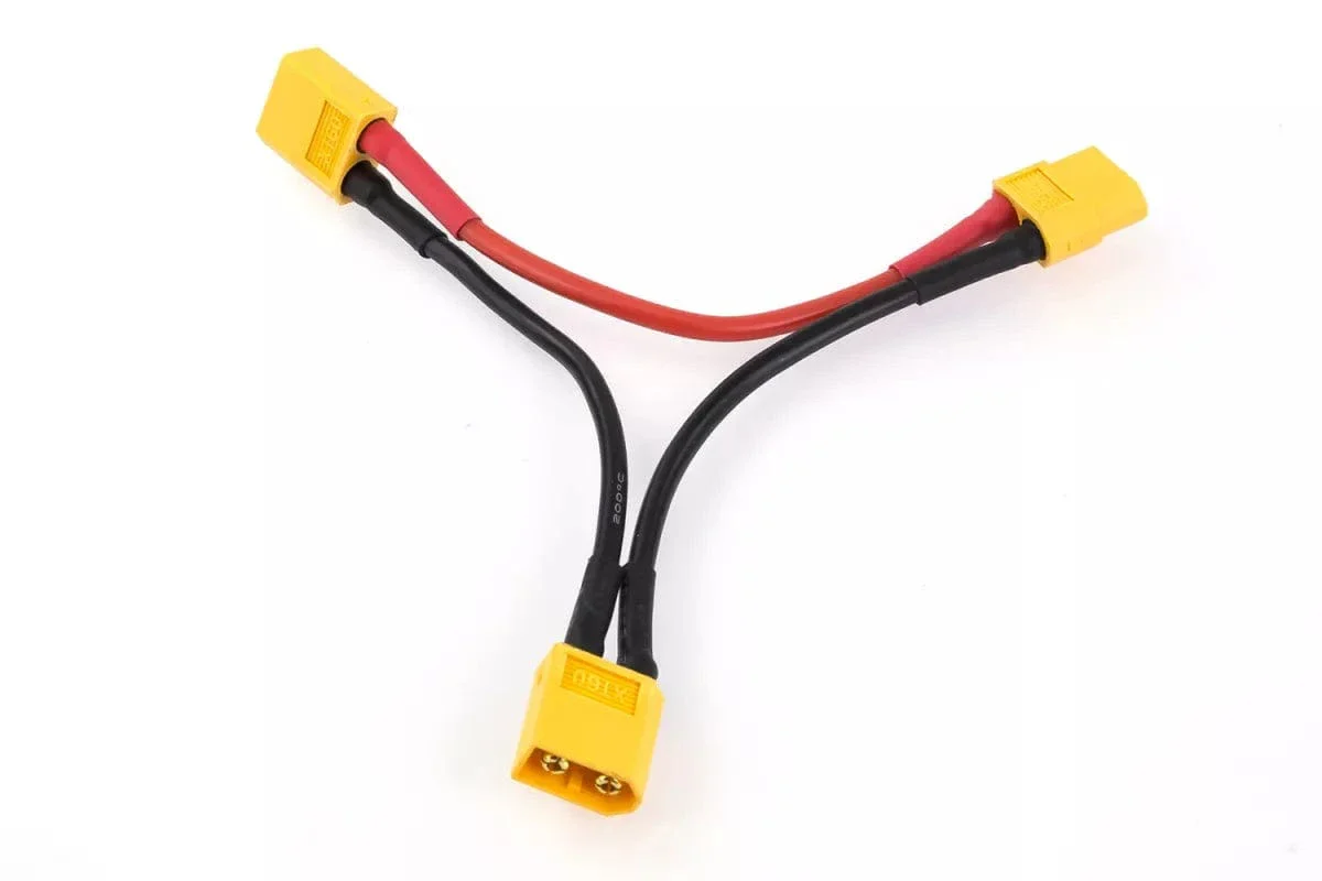 Hobbytech XT60 Series Lead 14awg 10cm (1x Female,2 Male)