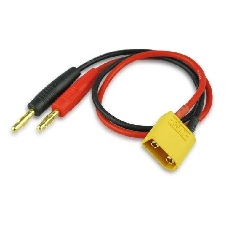 Hobbytech XT90 Charge Lead With 4mm Bullets - 30cm