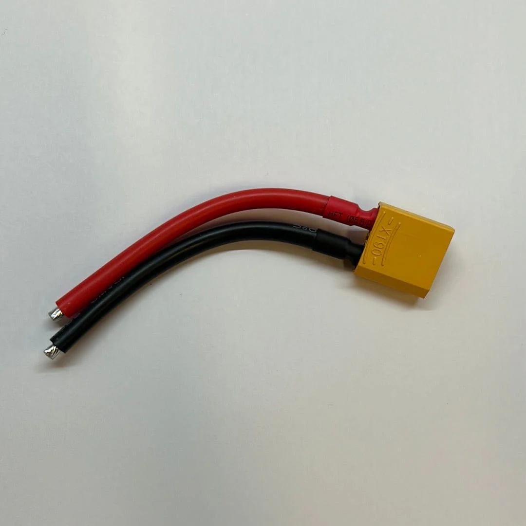 Hobbytech XT90 Male Plug With 100mm 10awg Lead (1pc)