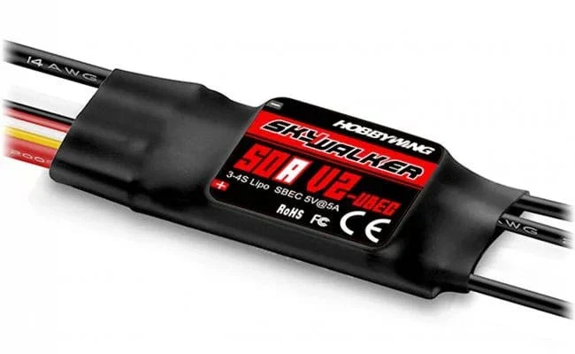 Hobbywing 80060442 Skywalker V2 50A 3-4S 5A Bec Brushless ESC