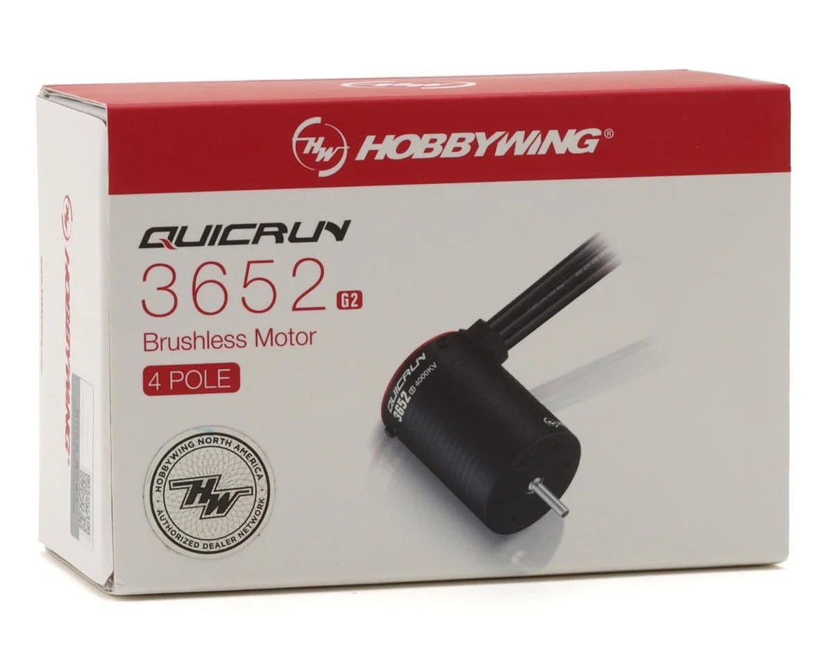Hobbywing QuicRun 3652SL G2 Sensorless Brushless Motor - 4000KV [30404401] - Image 3