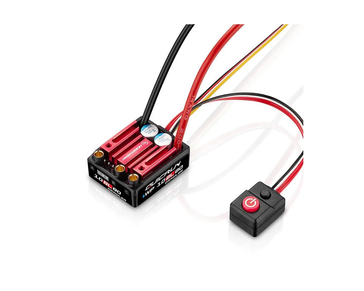 Hobbywing QuicRun WP 10BL80 Waterproof Rock Crawler Sensorless Brushless ESC (XT60)