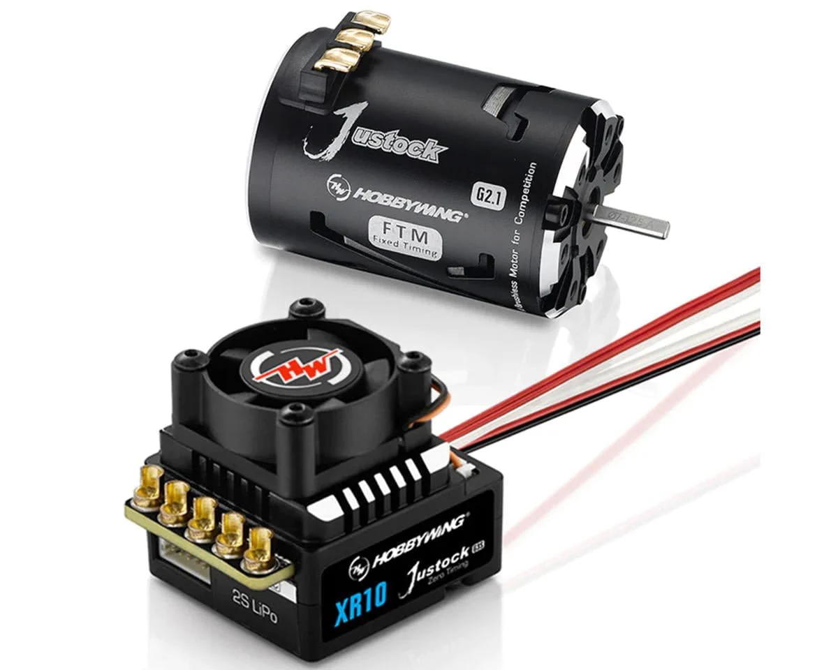 Hobbywing XR10 Justock G3S Sensored Brushless ESC/SD G2.1 Motor Combo (13.5T) [38020371]