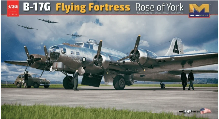Hong Kong Models 1/32 B-17G Flying Fortress Rose of York Plastic Model Kit