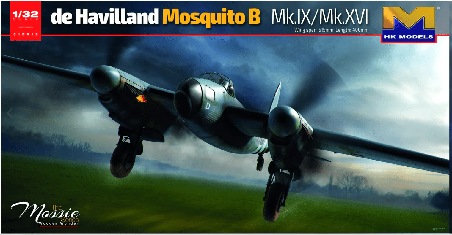 Hong Kong Models 1/32 Mosquito B. MK IX, XVI Plastic Model Kit