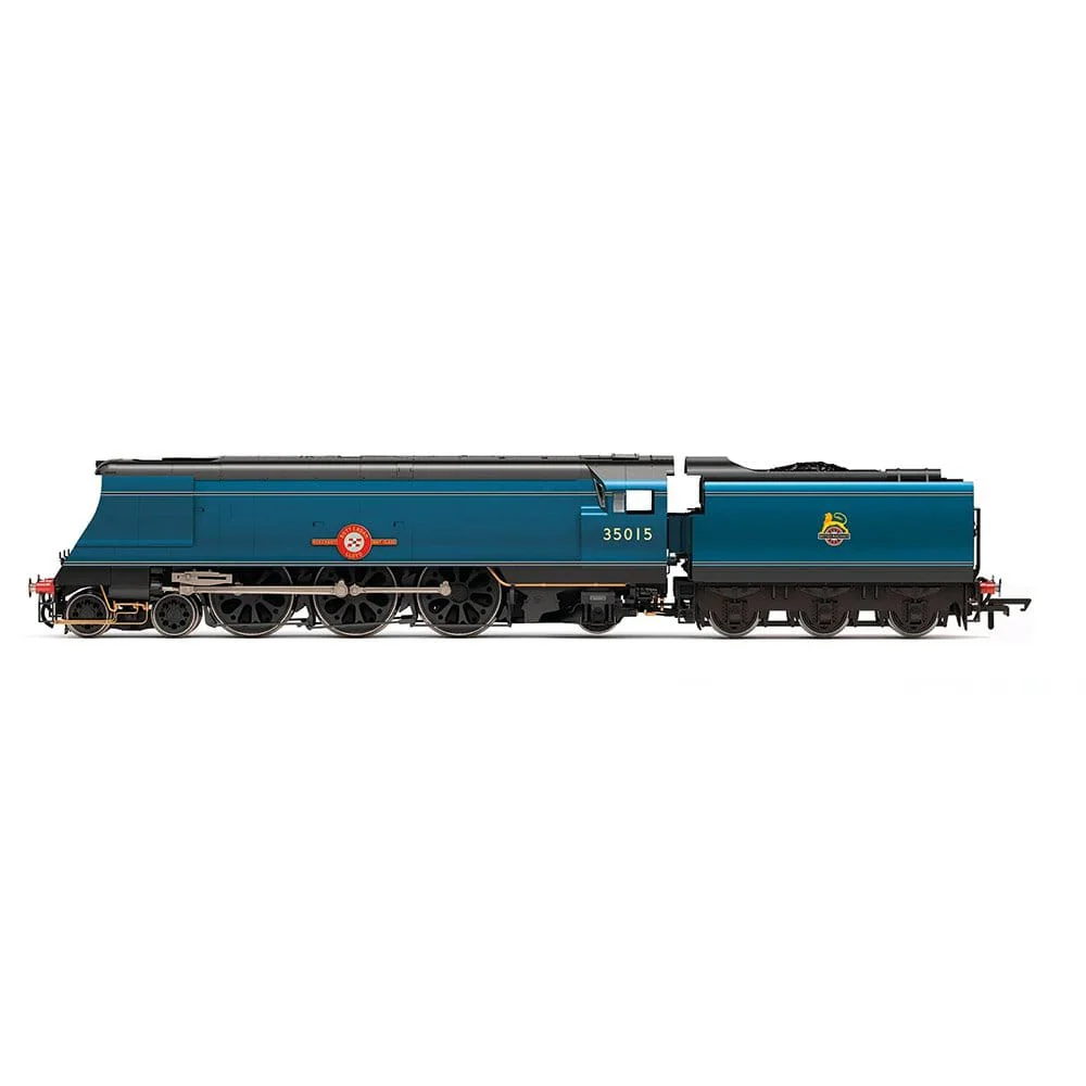 Hornby OO Scale BR - Merchant Navy Class - 35013 Blue Funnel Certum Pete Finem Steam Locomotive [R30401]