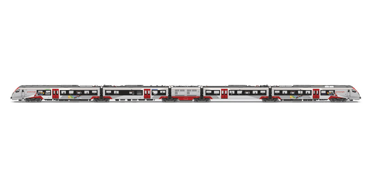 Hornby OO Scale Greater Anglia - Class 755-4 'FLIRT' Pride Livery 4 Pack [R30446] - Image 2