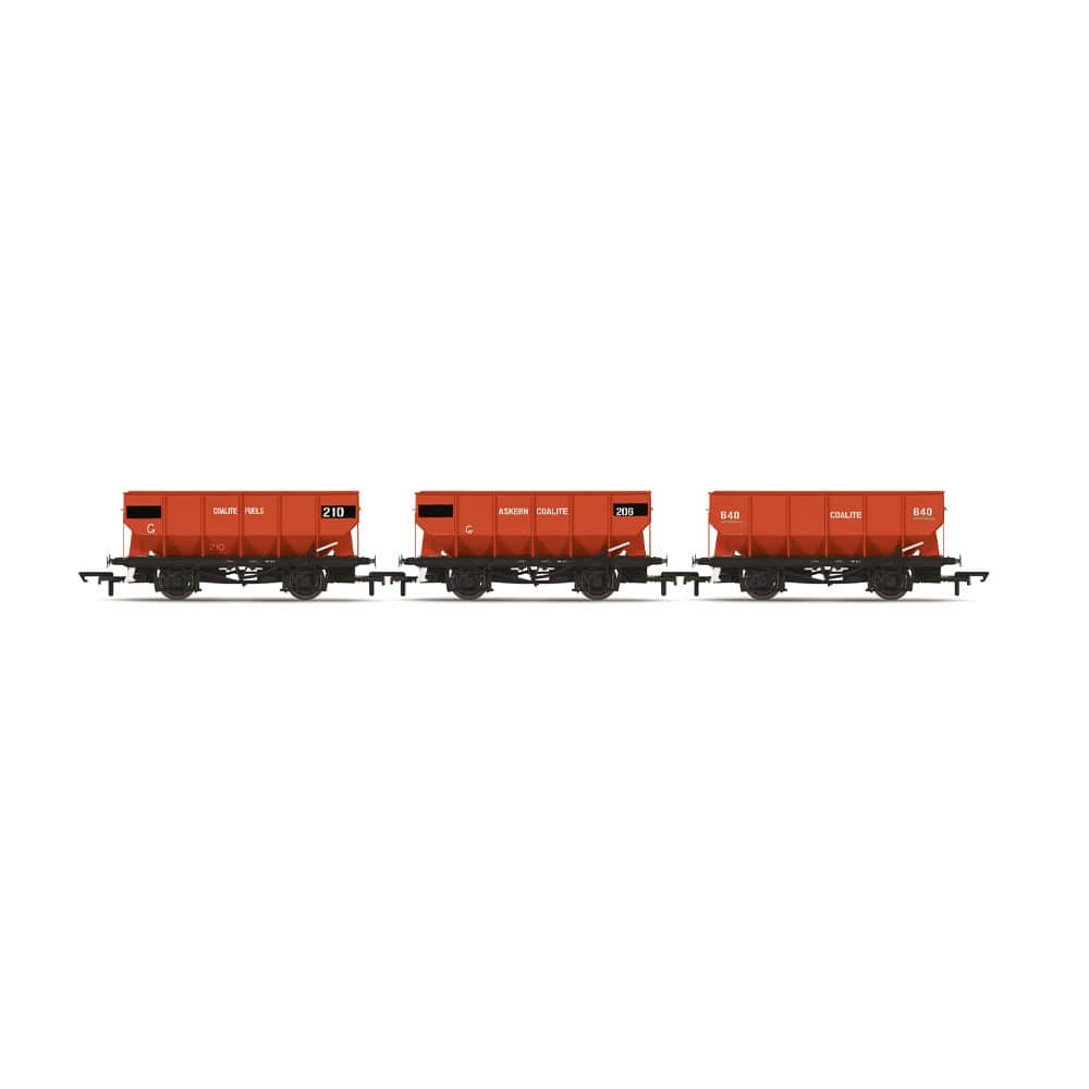 Hornby OO Scale Grimethorpe Coalite 21 Tonne Hopper Wagon Triple Pack 206 210 And 640 [R60345]