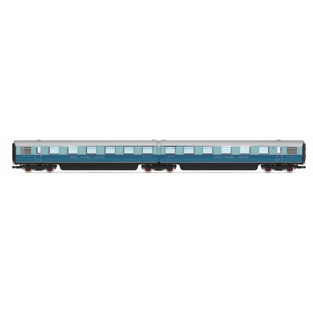Hornby OO Scale LNER West Riding Limited Double Open First Articulated Coach Pack [R40478] - Image 2