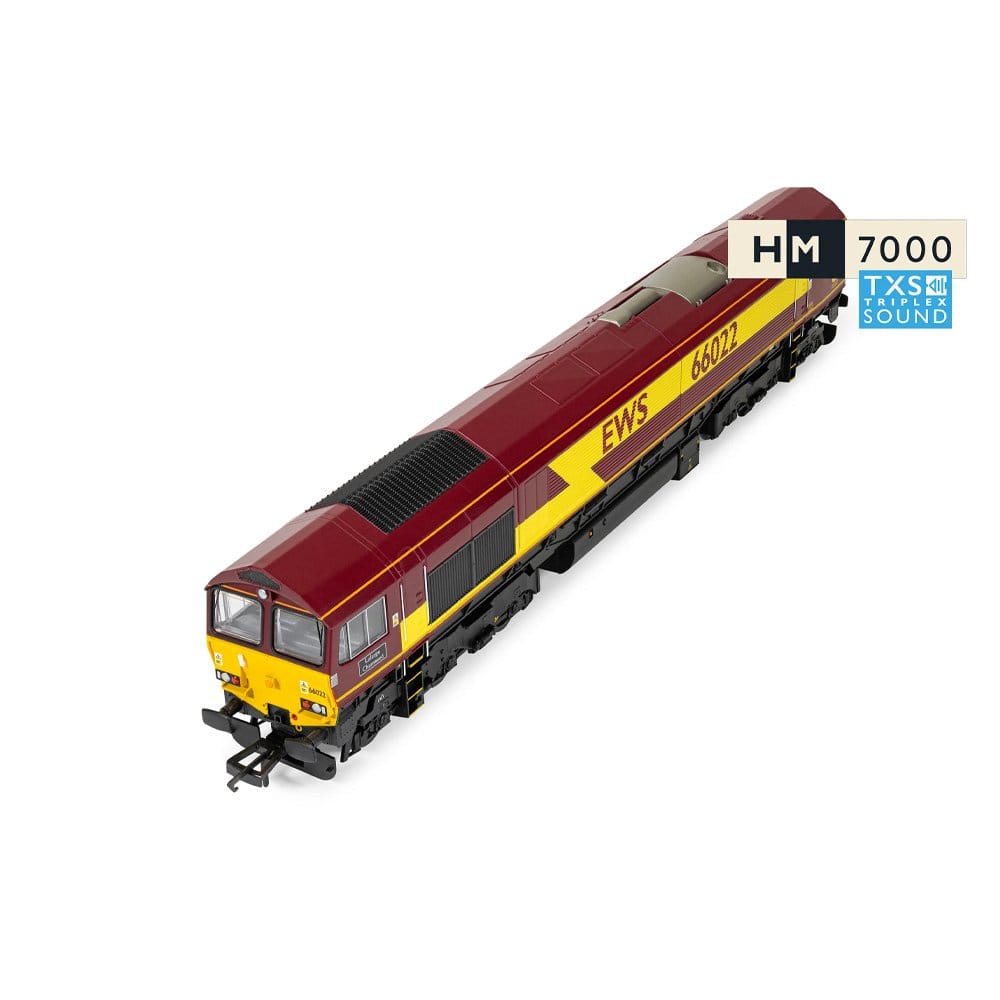 Hornby OO Scale Railroad EWS Class 66 Lafarge Charnwood 66022 - Sound Fitted [R30532TXS] - Image 3