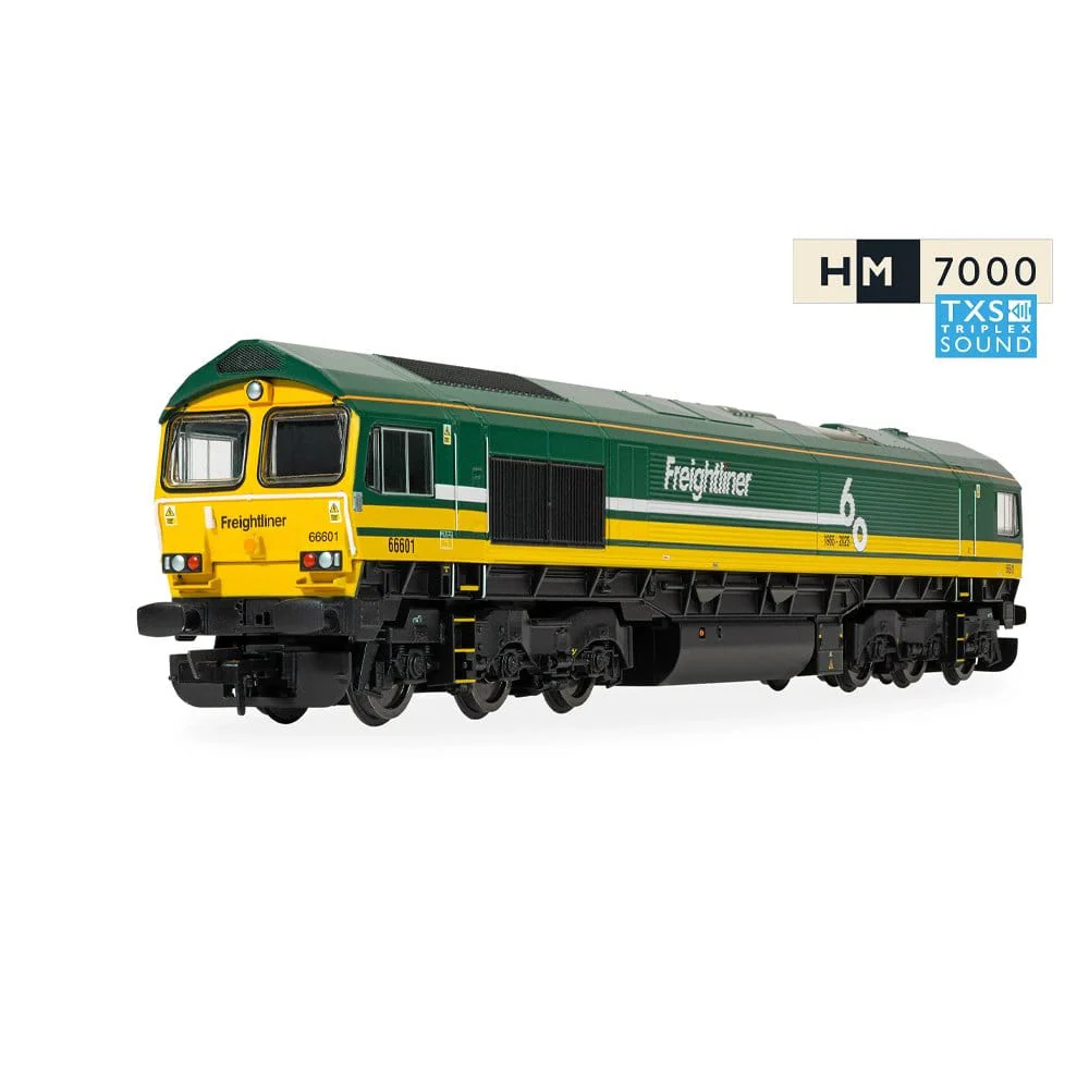Hornby OO Scale Railroad Freightliner Class 66 Freightliner 60 66601 - Dcc Sound Fitted [R30531TXS] - Image 2