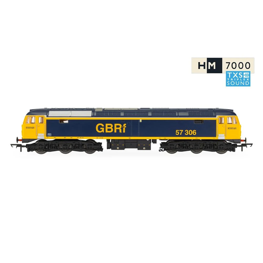Hornby OO Scale Railroad GBRF Class 57 57306 - Sound Fitted [R30441TXS] - Image 3