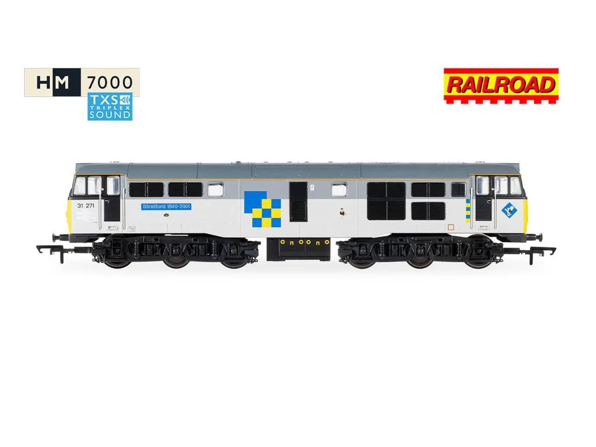 Hornby OO Scale RailRoad - TLF Construction - Class 31 - 31271 Stratford (DCC Sound Fitted) [R30439TXS] - Image 2