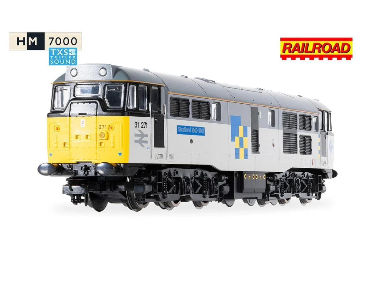 Hornby OO Scale RailRoad - TLF Construction - Class 31 - 31271 Stratford (DCC Sound Fitted) [R30439TXS] - Image 3
