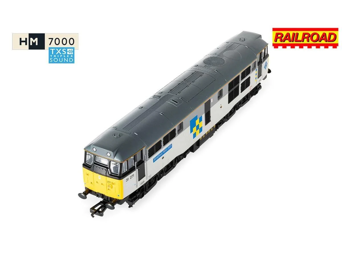 Hornby OO Scale RailRoad - TLF Construction - Class 31 - 31271 Stratford (DCC Sound Fitted) [R30439TXS] - Image 4