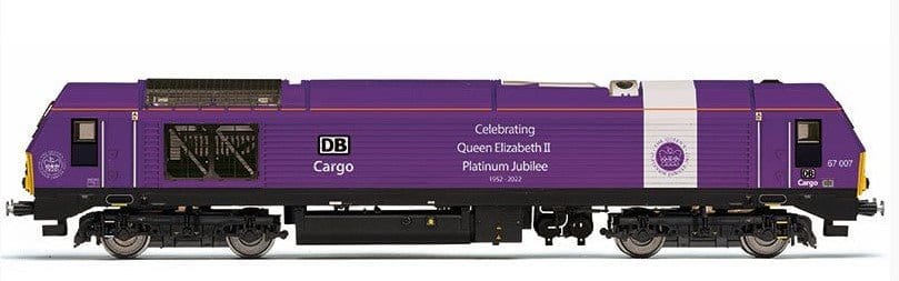 Hornby R30333 OO Scale DB Cargo Class 67 Bo-Bo 67007 Queens Jubilee - Era 11