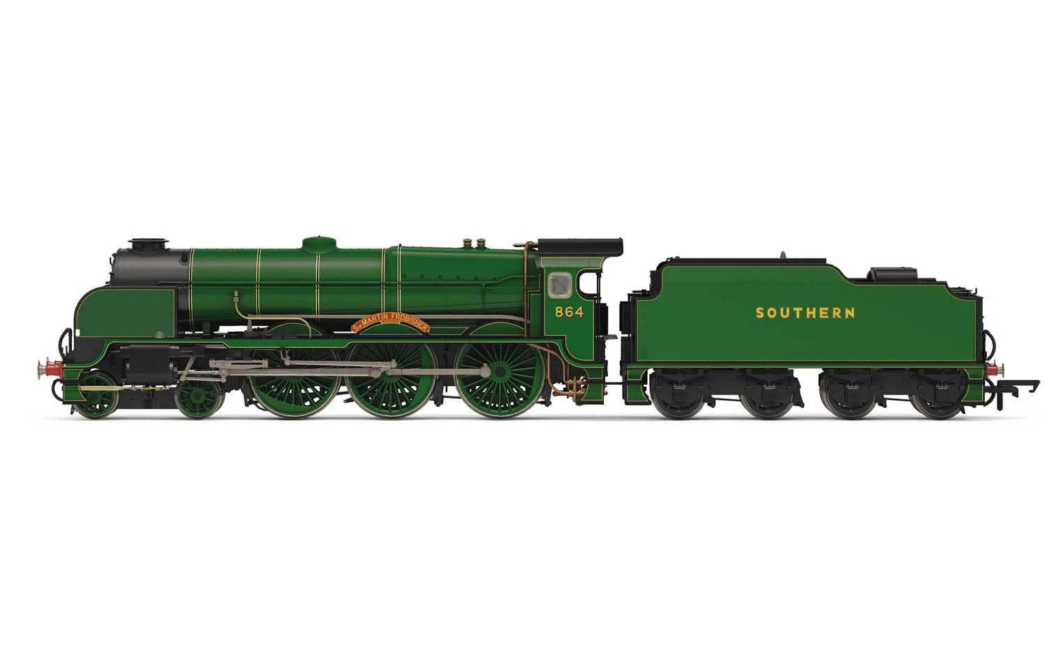 Hornby R3862 OO Scale Sr Lord Nelson Class 4-6-0 864 Sir Martin Frobisher - Era 3 (2020 Release)