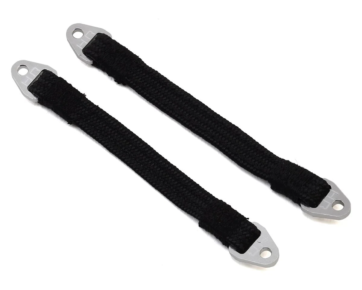 Hot Racing 95mm Suspension Travel Limit Straps (2) (Silver) - Image 2