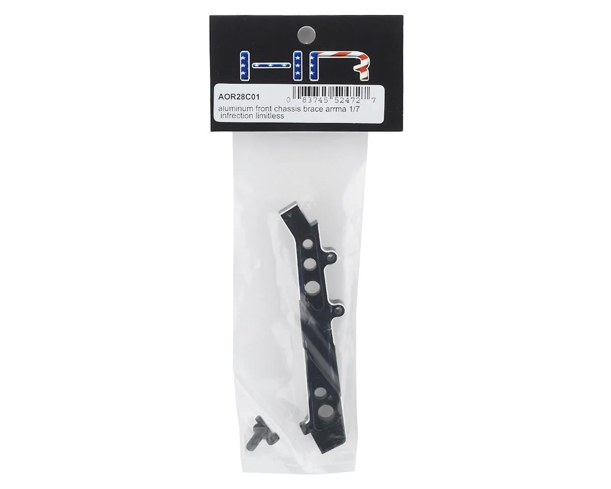 Hot Racing Arrma 1/7 Aluminum Front Chassis Brace (Black) - Image 2