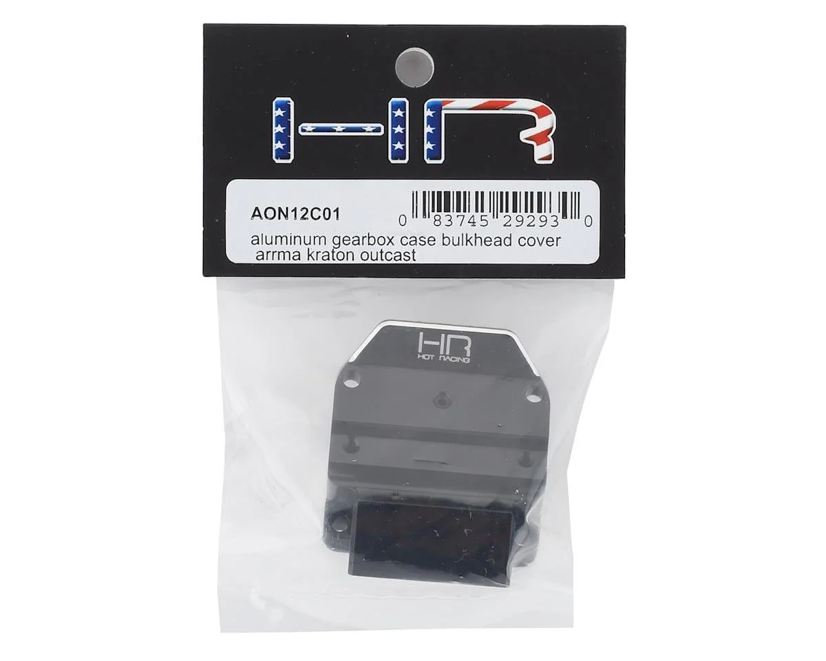 Hot Racing Arrma 6S Aluminum Gearbox Case Bulkhead Cover (Black)** - Image 2