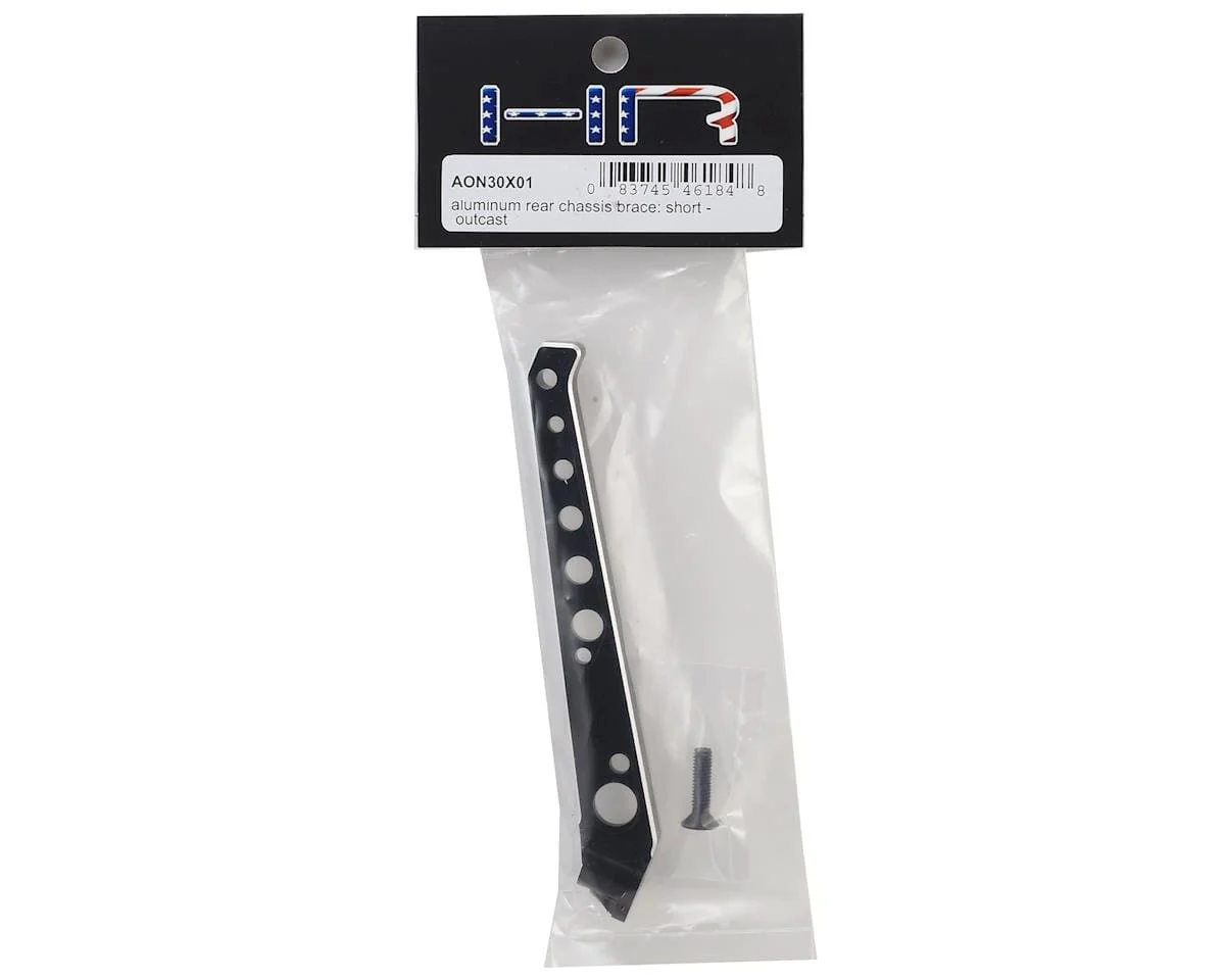 Hot Racing Arrma Outcast Aluminum Short Rear Chassis Brace (Black)** - Image 2
