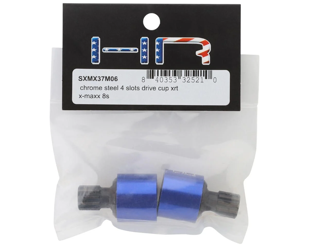 Hot Racing Chrome Steel 4-Slot Drive Cups for Traxxas XRT (2) - Image 2