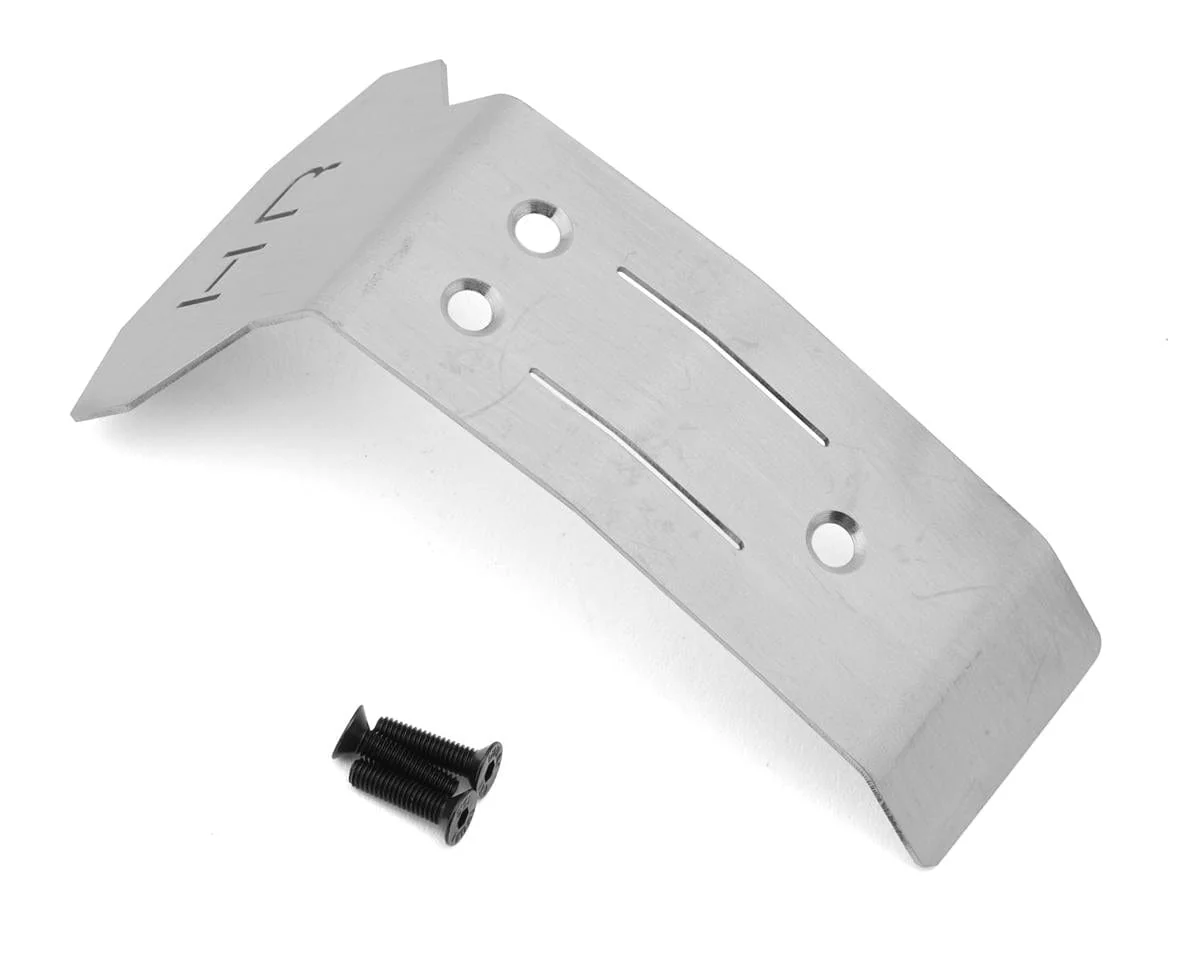 Hot Racing Stainless Steel Front Skid Plate for Traxxas Mini Maxx (Silver)