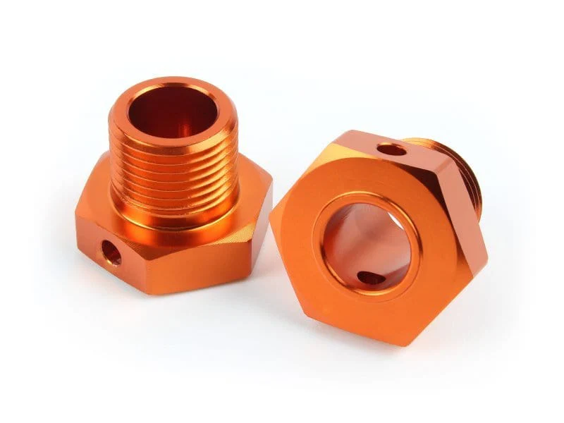 HPI 160138 17mm Hex Hub Adaptor (Orange/2pcs)**