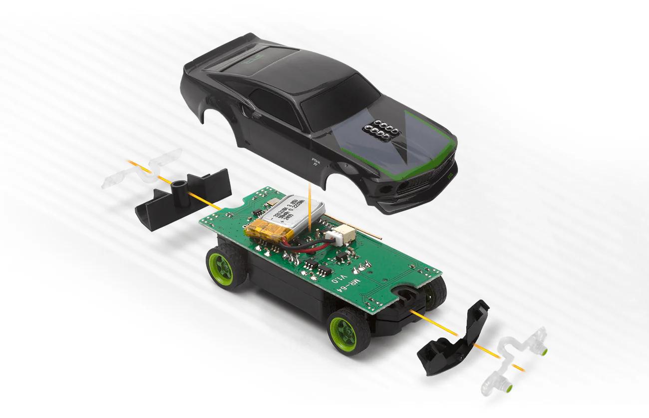 HPI Nano-TTR 1969 Ford Mustang RTR-X RC Car [160980] - Image 6
