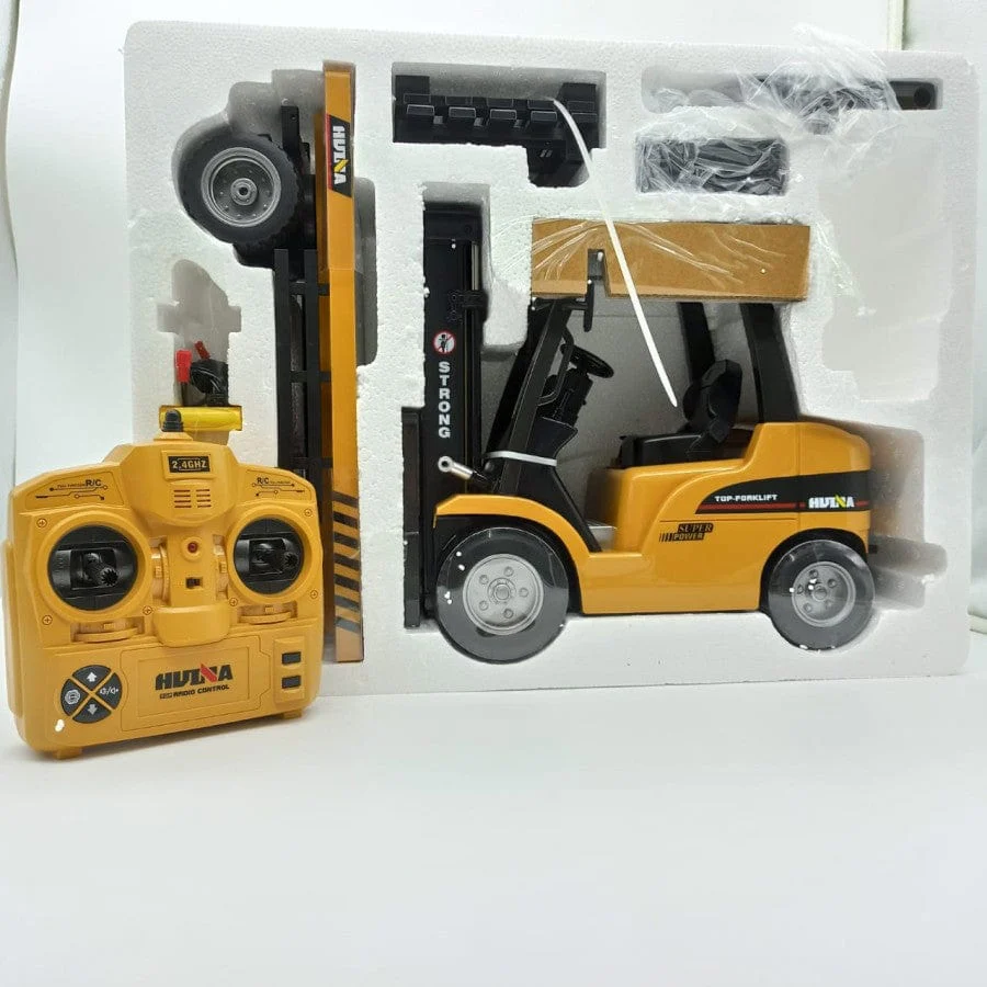 Huina 1/10 RC Forklift w/ Flat Bed Trailer [1576] - Image 2
