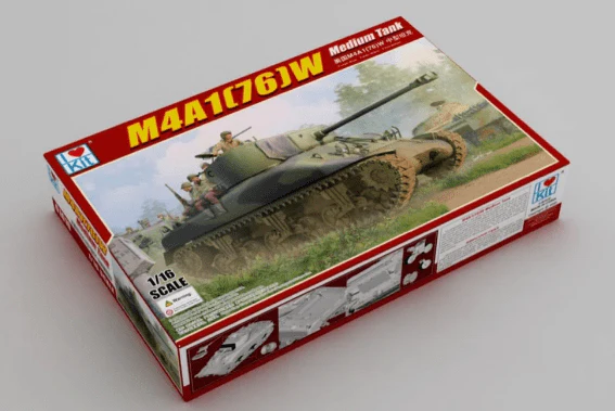 I Love Kit 1/16 M4A1(76)W Medium Tank Plastic Model Kit