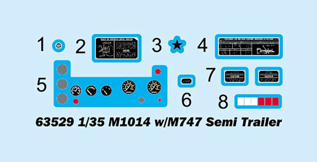 I Love Kit 1/35 M1014 w/M747 Semi Trailer Plastic Model Kit - Image 2