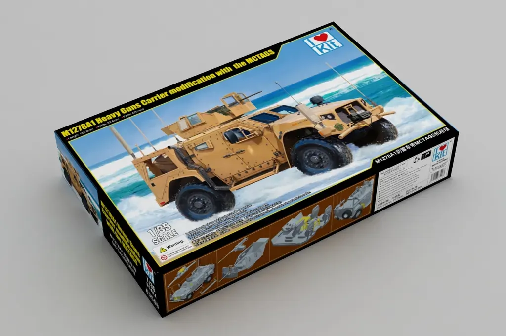 I Love Kit 1/35 M1278A1 Heavy Guns Carrier Modification with the MCTAGS Plastic Model Kit [63558] - Image 2