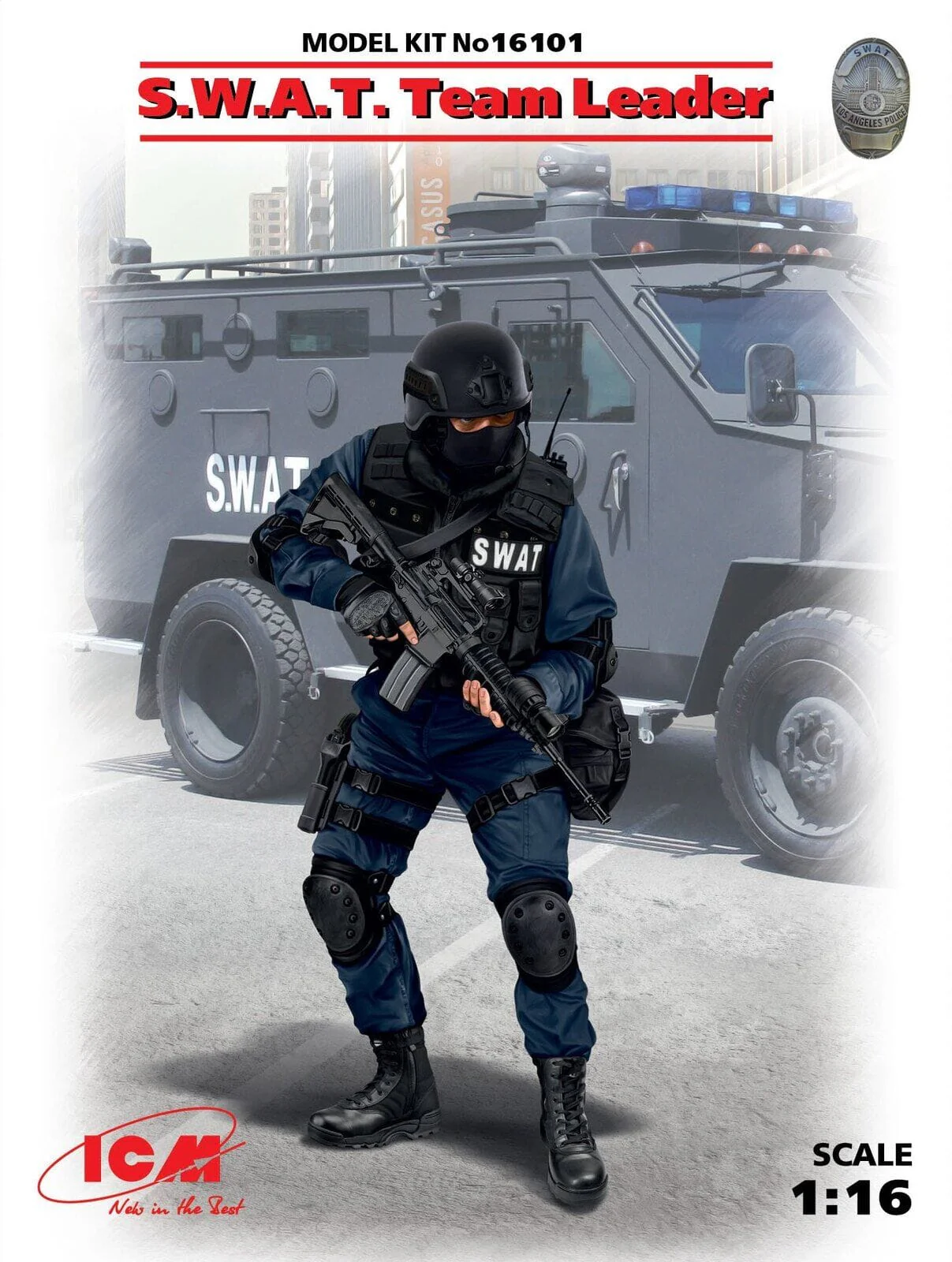 ICM 1/16 S.W.A.T. Team Leader Plastic Model Kit