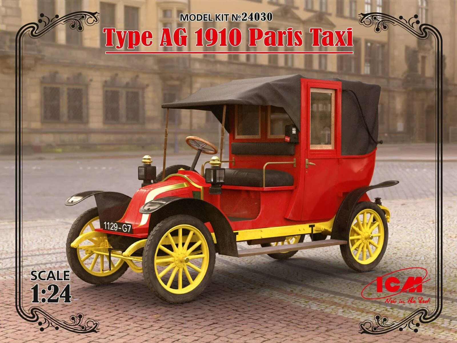 ICM 1/24 Type AG 1910 Paris Taxi Plastic Model Kit