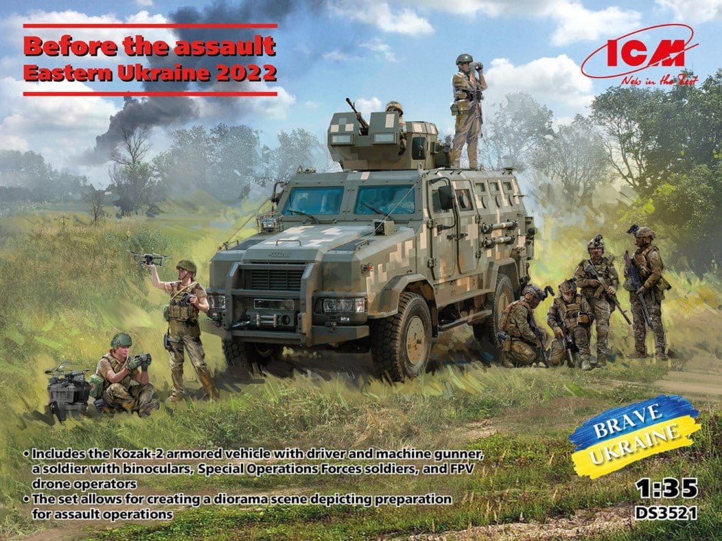 ICM 1/35 Before the Assault Plastic Model Kit [DS3521]
