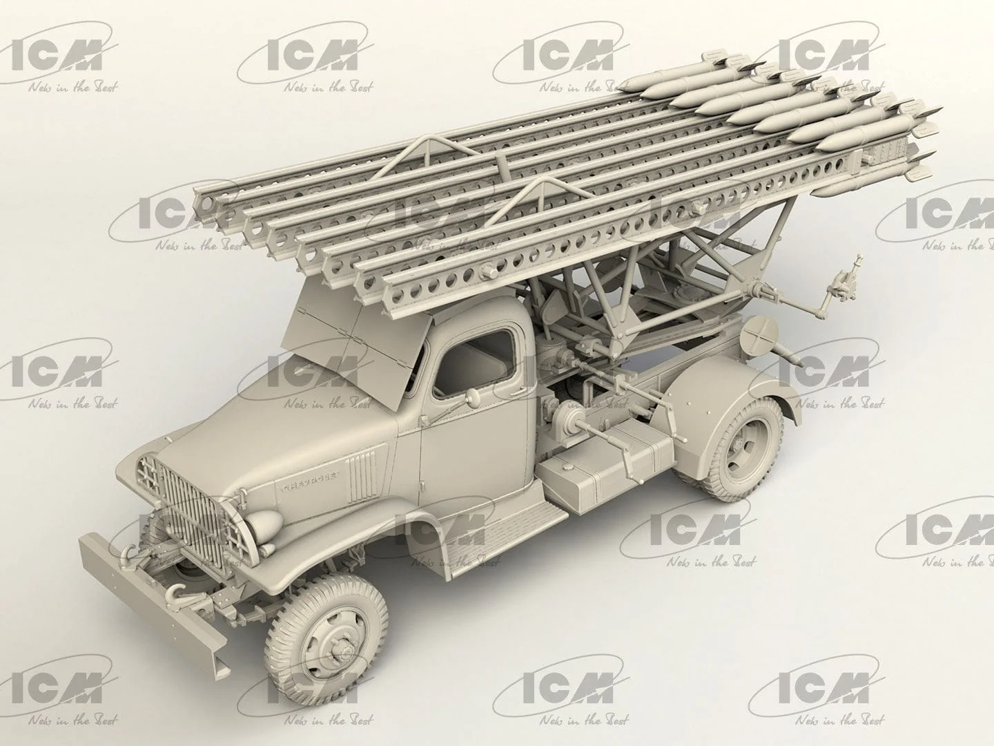 ICM 1/35 BM-13-16 on G7107 chassis with Soviet crew Plastic Model Kit - Image 2