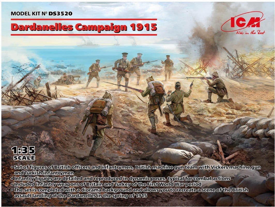 ICM 1/35 Dardanelles Campaign 1945 Plastic Model Kit [DS3520]