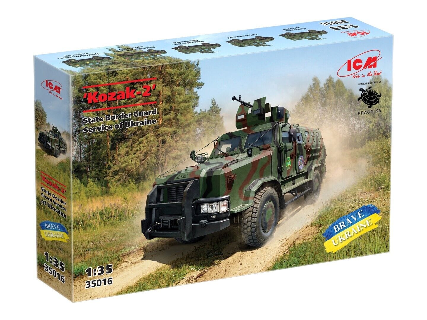 ICM 1/35 Kozak-2 State Border Guard Service of Ukraine Plastic Model Kit