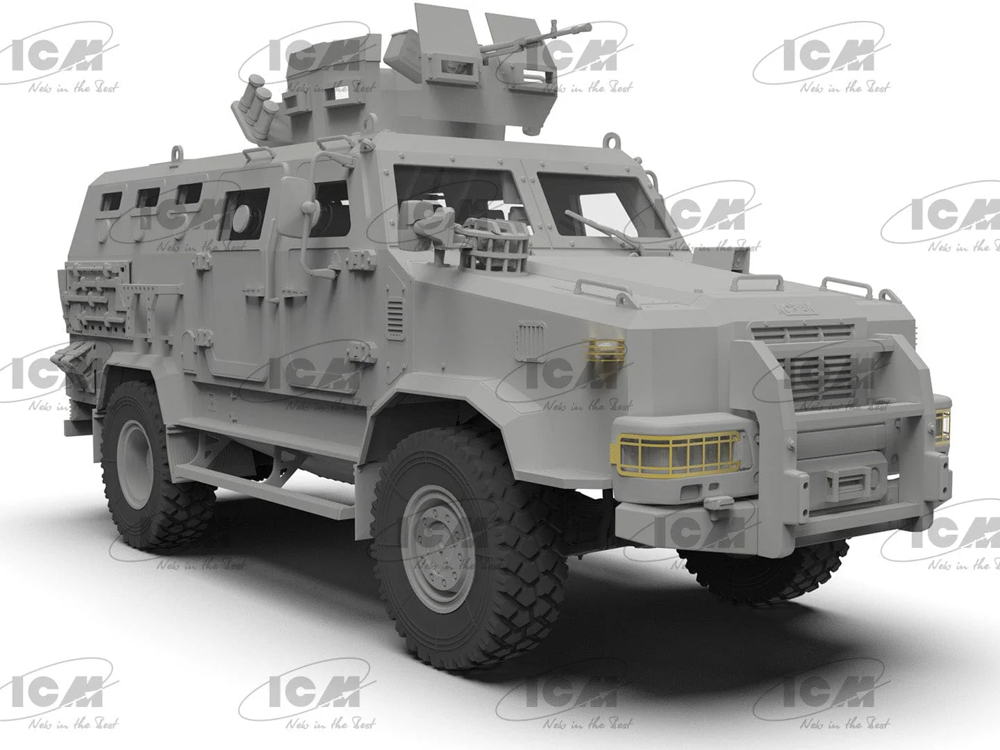 ICM 1/35 Kozak-2 Ukrainian MRAP-class Armored Vehicle Plastic Model Kit - Image 2