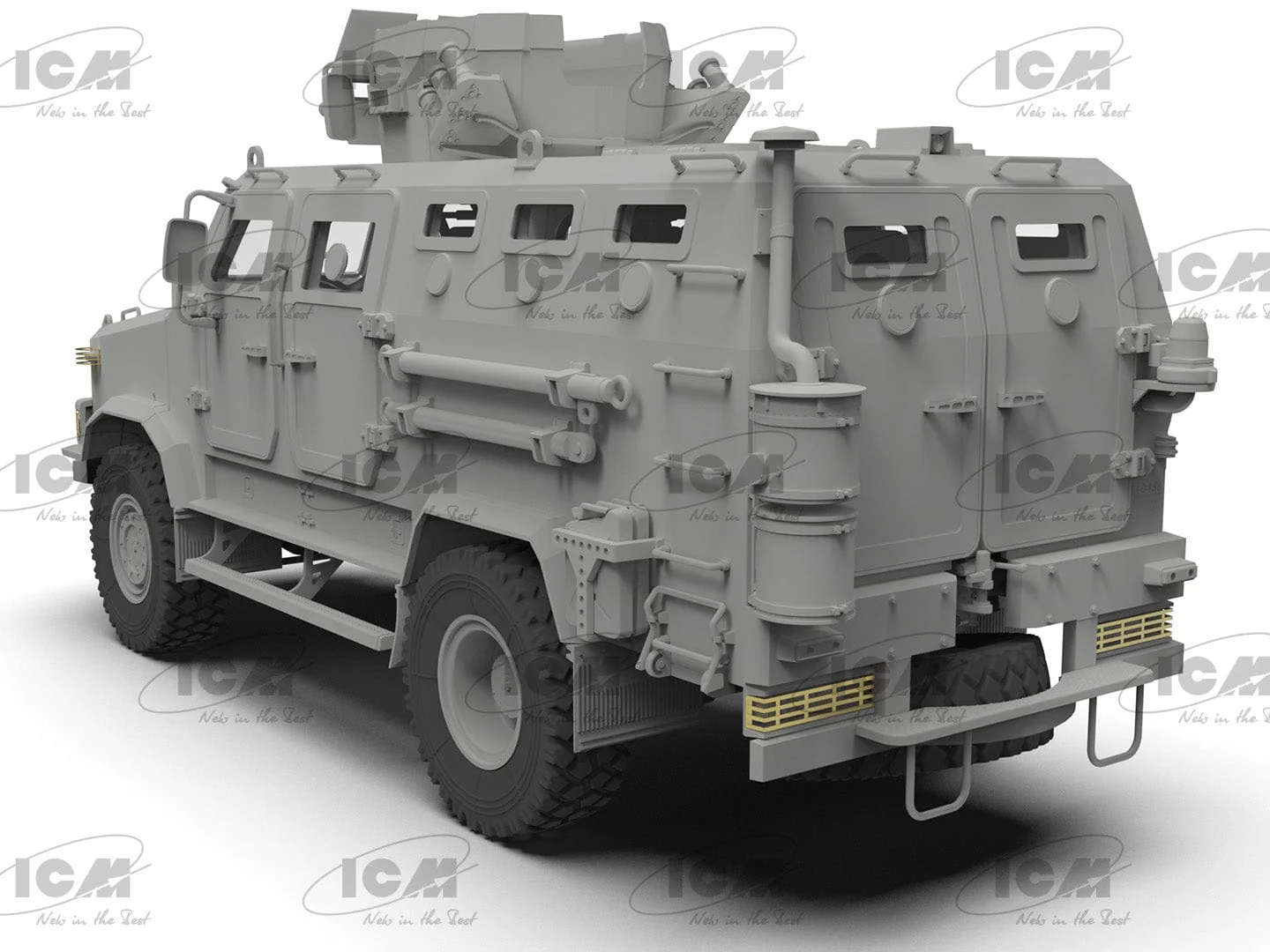 ICM 1/35 Kozak-2 Ukrainian MRAP-class Armored Vehicle Plastic Model Kit - Image 3