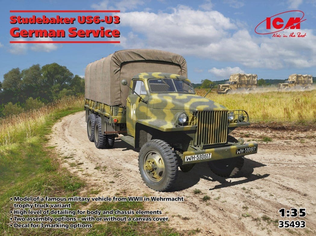 ICM 1/35 Studebaker US6-U3 Plastic Model Kit [35493]