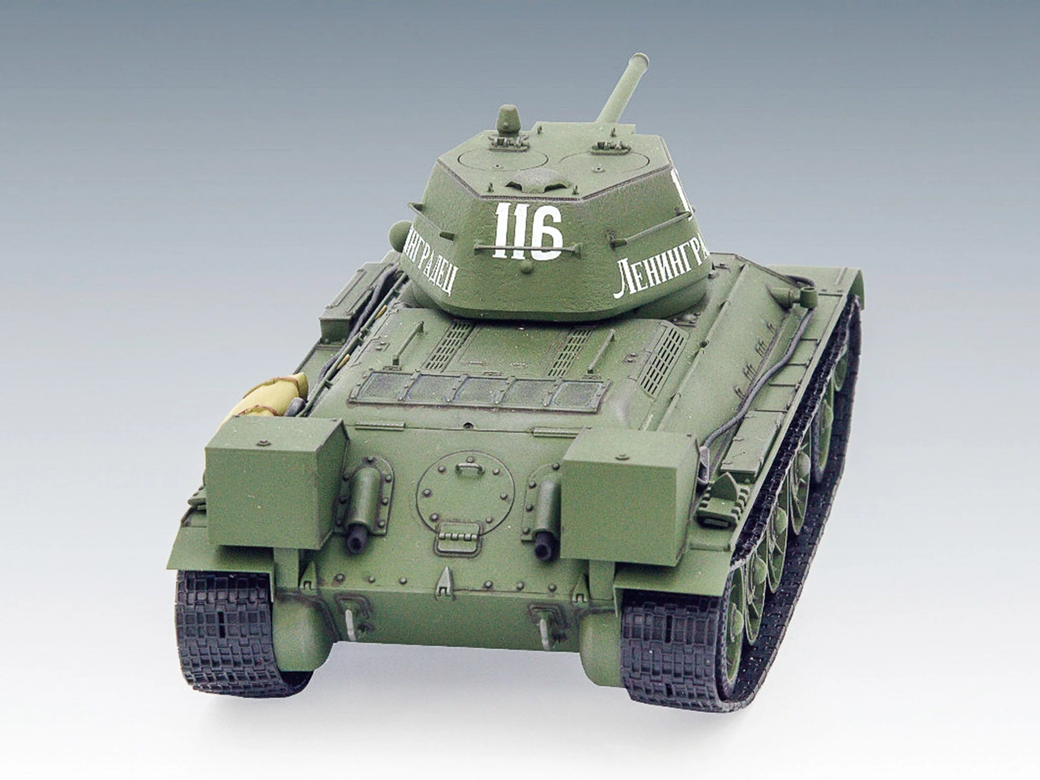ICM 1/35 T-34/76 (Early 1943 Production) WWII Soviet Medium Tank Plastic Model Kit - Image 3