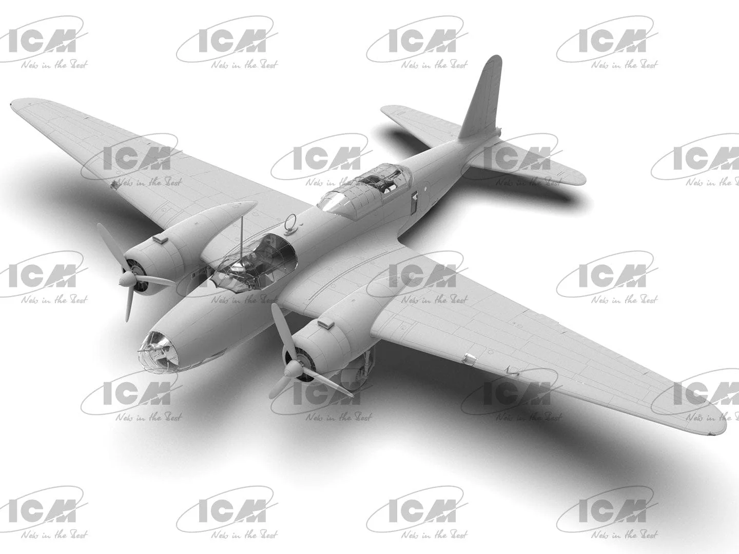 ICM 1/48 Ki-21-Ib Sally Japanese Heavy Bomber Plastic Model Kit - Image 2