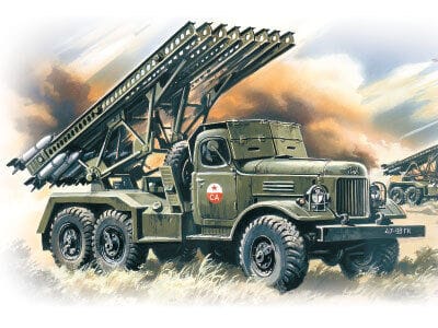 ICM 1/72 BM-13-16 Katiusha Mult. Launch Rocket System on ZiL-157 base Plastic Model Kit