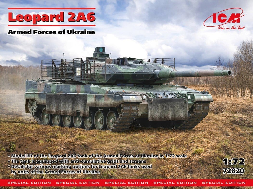 ICM 1/72 Leopard 2A6 Plastic Model Kit [72820]