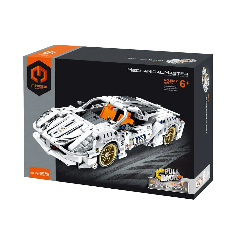 IM Master Pullback Super Car 437pc Kit - White [5812]**